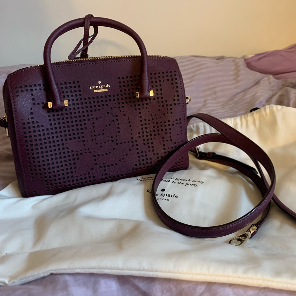 Kate Spade purple floral purse